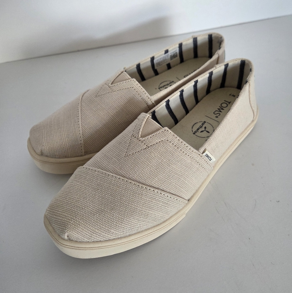 TOMS Alpargata Cupsole Natural Heritage Canvas Slip-On Sneaker